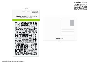 ANSICHTKAART + ENVELOP ACHTERHOEK