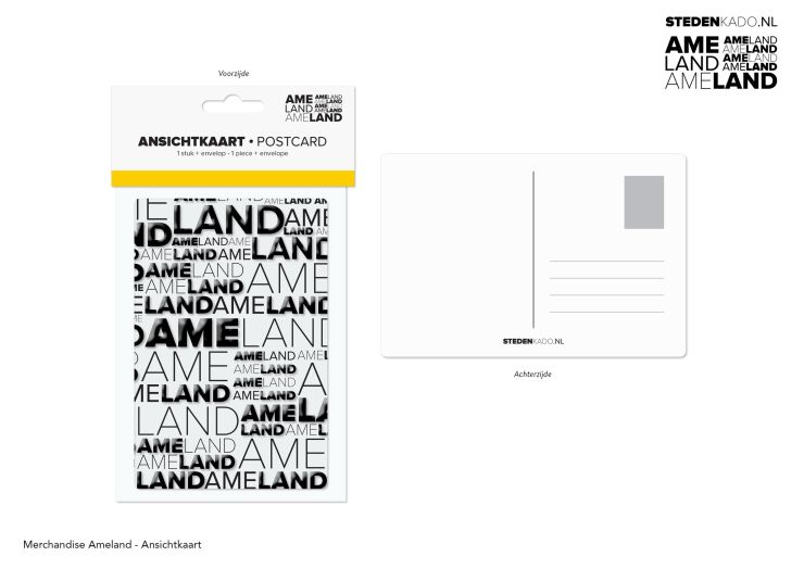 ANSICHTKAART + ENVELOP AMELAND