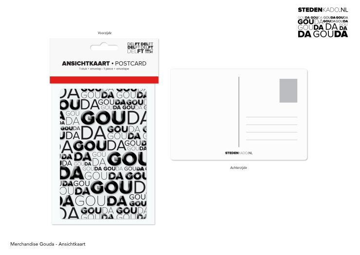 ANSICHTKAART + ENVELOP GOUDA