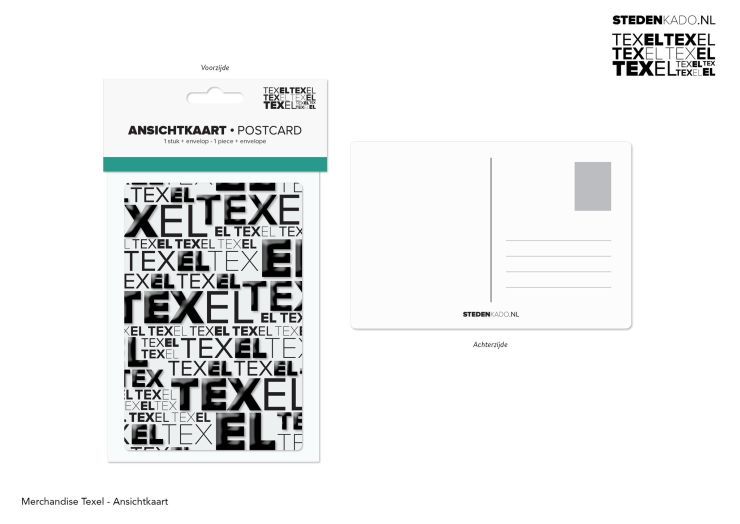 ANSICHTKAART + ENVELOP TEXEL