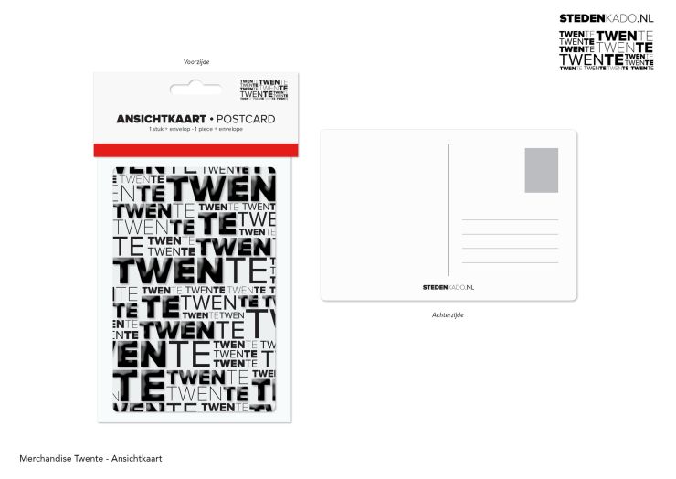 ANSICHTKAART + ENVELOP TWENTE