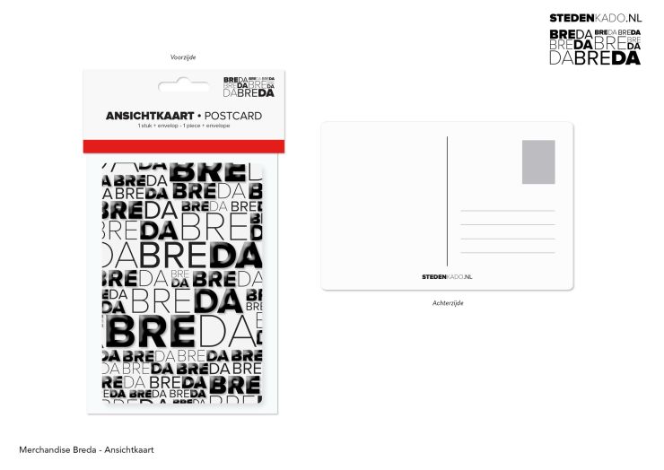 ANSICHTKAART + ENVELOP BREDA