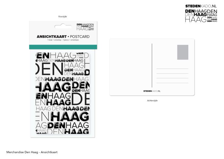 ANSICHTKAART + ENVELOP DEN HAAG