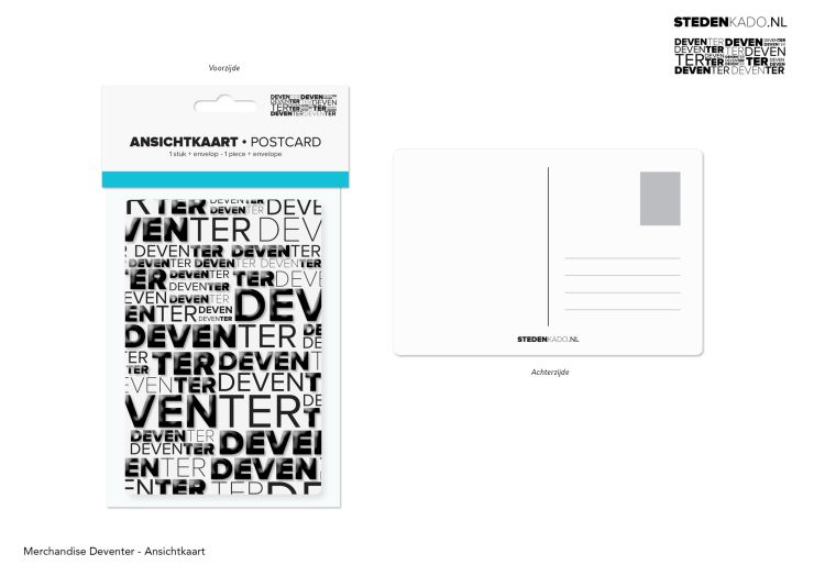 ANSICHTKAART + ENVELOP DEVENTER