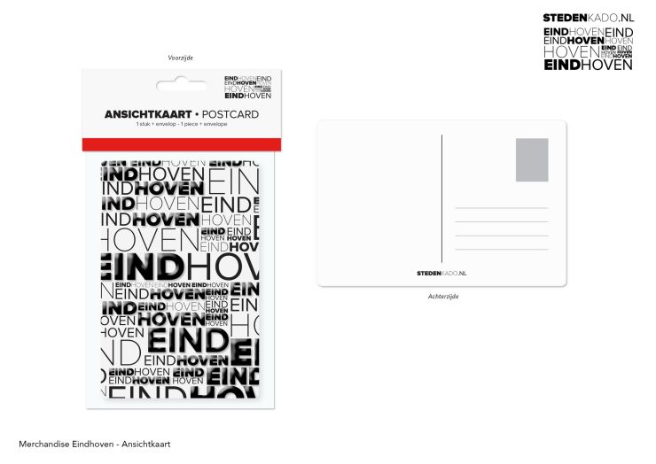 ANSICHTKAART + ENVELOP EINDHOVEN