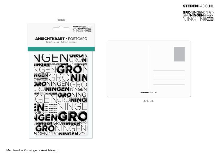 ANSICHTKAART + ENVELOP GRONINGEN
